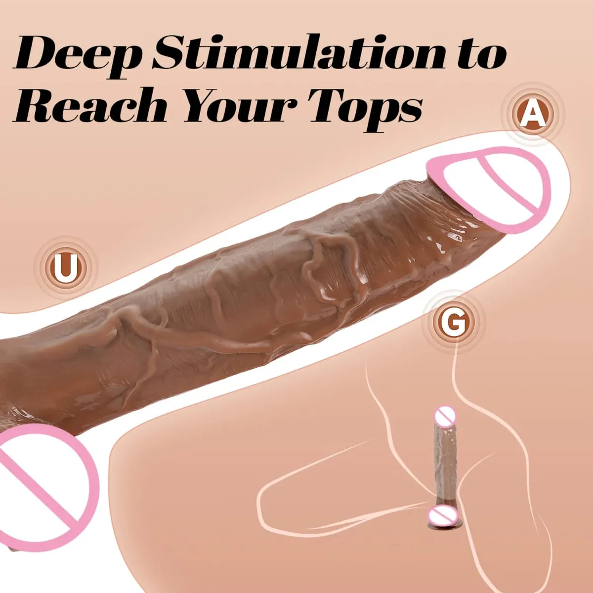 สมจริงDildoพร้อมถ้วยดูดการเจาะAnal G-Spot Masturbatorอวัยวะเพศชายของเล่นสำหรับผู้ใหญ่ขนาดใหญ่Dildosสำหรับผู้หญิงยางCock Gode — image 3