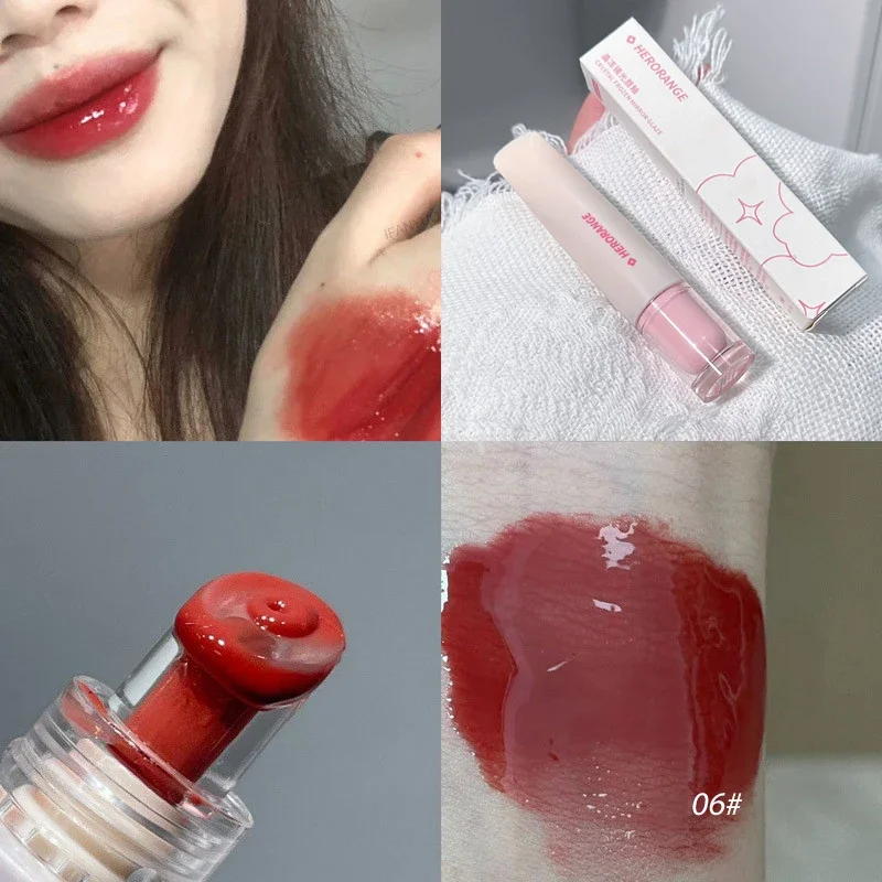 Kristall Gelee Lip Gloss Spiegel Wasser Flüssigkeit Lippenstift Feuchtigkeitsspendende Langlebig Sexy Lip Plumper Lip Tint Make-Up Koreanische Kosmetik — image 11