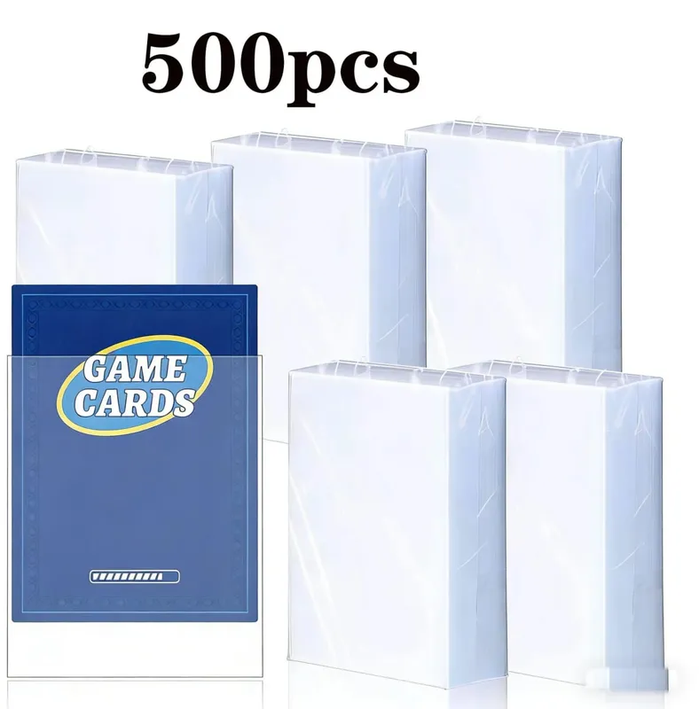 500 Counts transparente Penny-Kartenhüllen aus weichem Kunststoff für Sammelkarten-Schutzhüllen für Standard-Pokemon-MTG-Baseball-Sportspielkarten — image 10