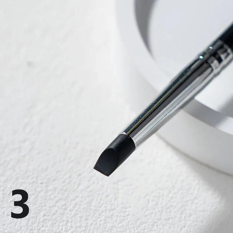 1 cepillo delineador de ojos de silicona negro, cepillo multiusos para cejas, lápiz labial, fácil de usar, lápiz para pintar uñas, maquillaje para dar forma a los ojos — image 11