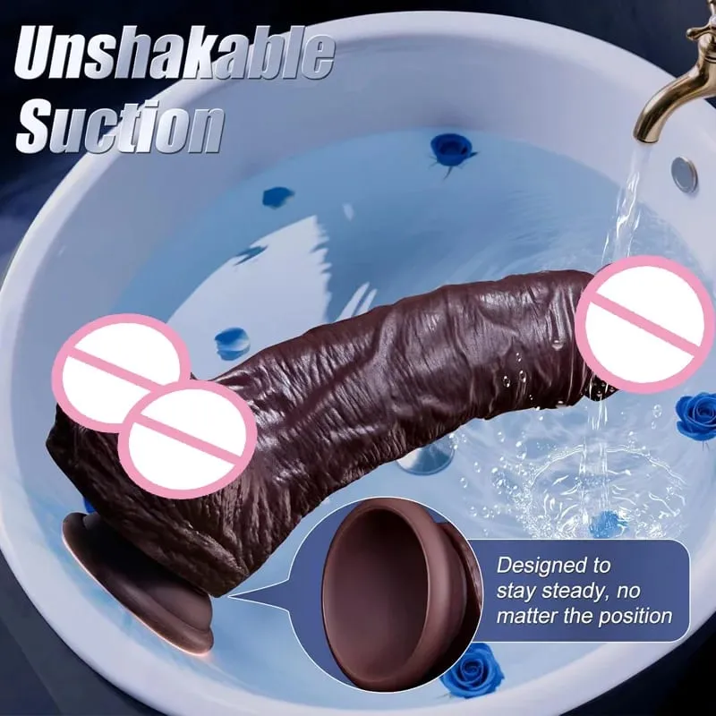 Donna Realistica Morbida Doppio Strato di Pelle di Silicone Scorrevole Prepuzio Testicoli Dildo Massaggiatore Anale Pene Butt Plug Giocattoli Adulti Del Sesso18 — image 2