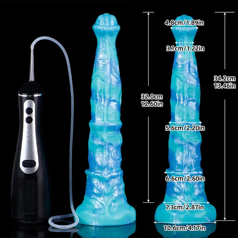 Mainan Seks Penis Ejakulasi Pemijat Prostat Pemijat Prostat Mainan Seks Penis Ejakulasi Elektrik Silikon untuk Wanita Pria — image 16