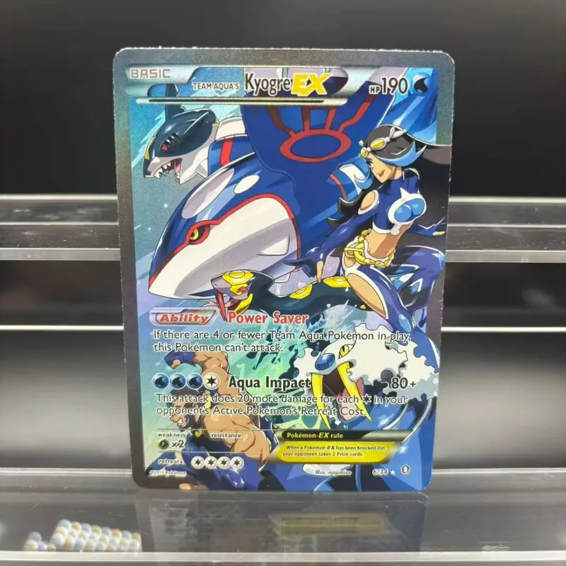 Kad Koleksi DIY Psyduck Salamence Crobat Mewtwo ex EN Buatan Sendiri Kad Tunggal Permainan Klasik Anime Kad Hadiah Mainan — image 10