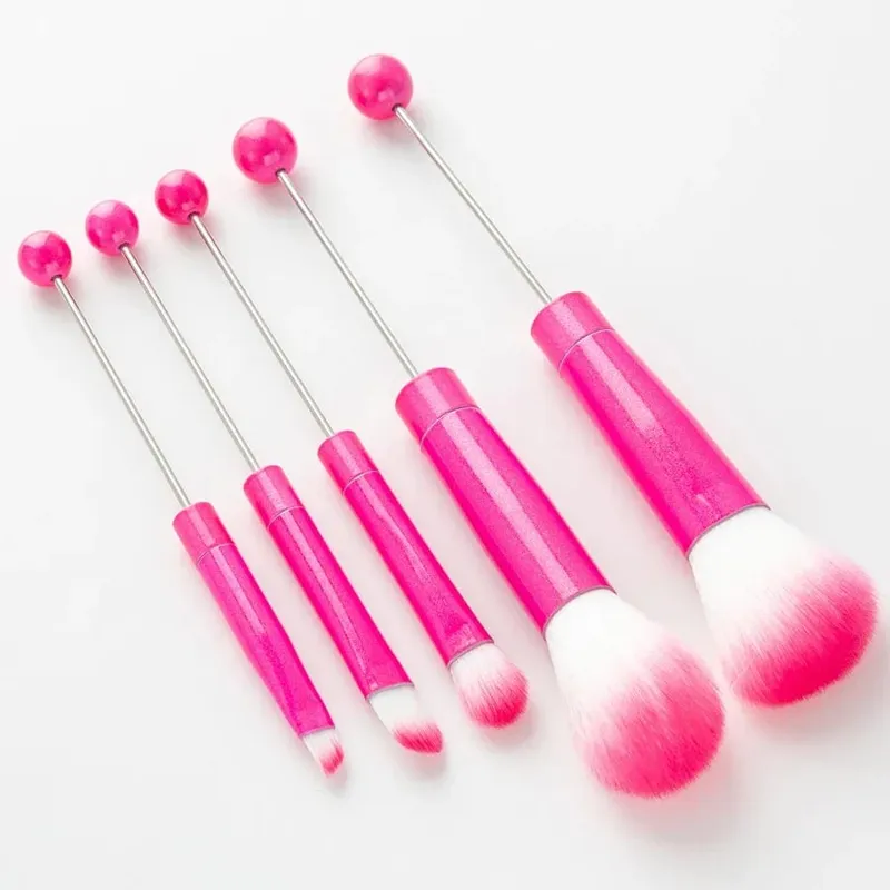 5 pièces pinceaux de maquillage perlés pinceaux uniques perles de Silicone maquillage à réaliser soi-même pinceaux cosmétiques Kit de pinceaux perlés pour bricolage — image 7