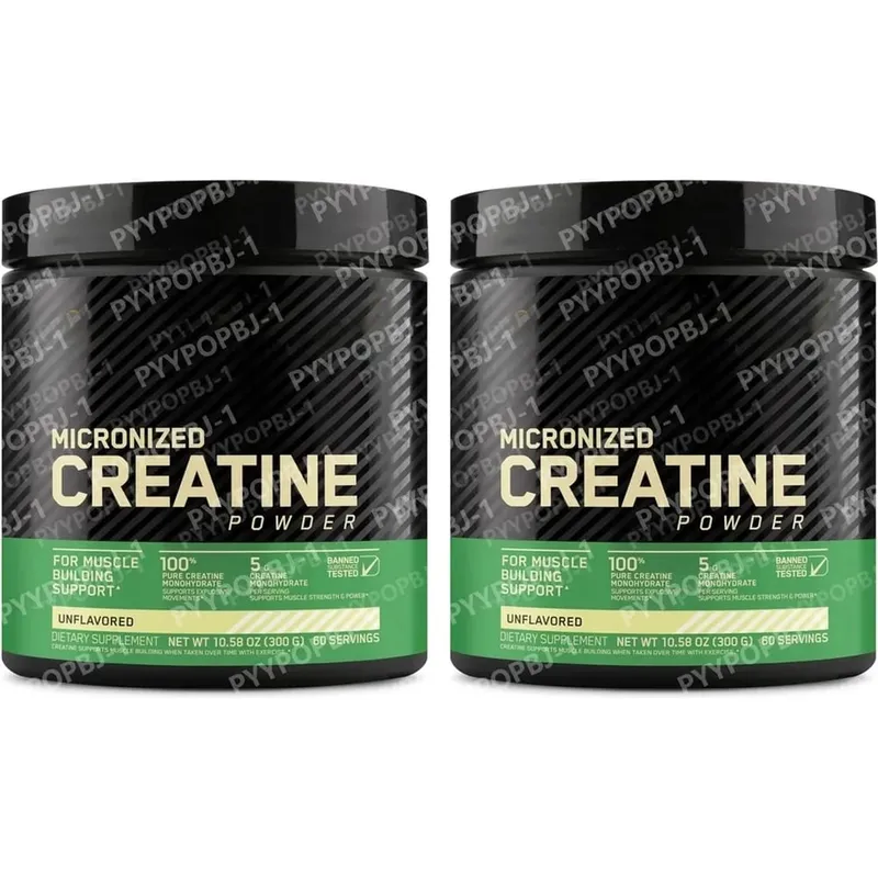 Creatina monoidrato micronizzata in polvere pura e non aromatizzata per lo sviluppo muscolare, forza, potenza e supporto per il recupero, adulti 300 g — image 8