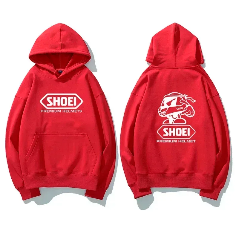 Motorcycle Helmet Theme Graphic Hoodie Unisex Front Back Double Print Biker Drawstring Hooded Sweatshirt Casual Pullover Top — image 3