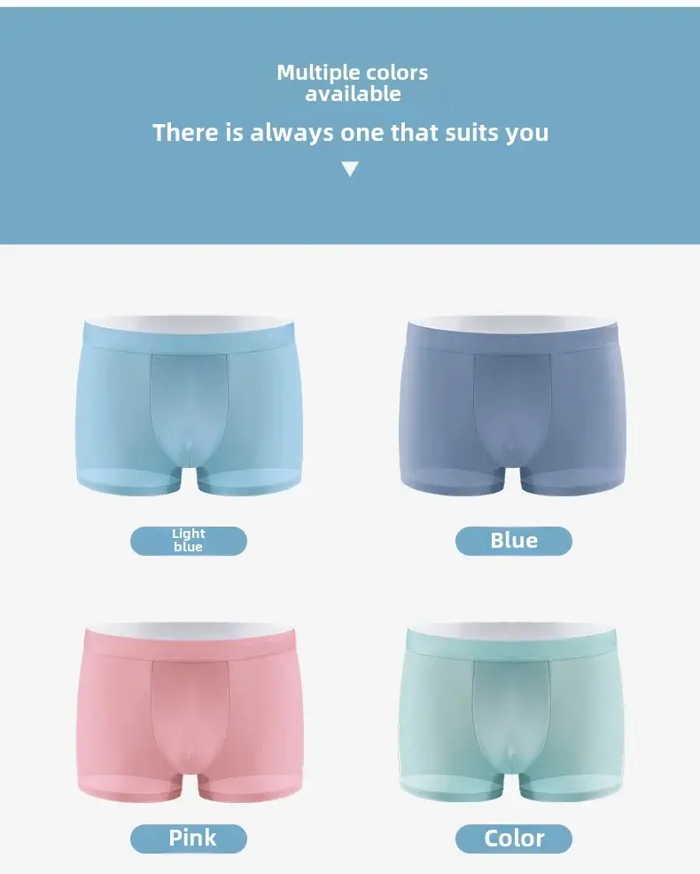 Men's Ice Silk Boxer Shorts 4/8-Pack Breathable Cooling Underwear Soft Summer Underpants Stretch Comfort L-6XL Sexy Design — image 15