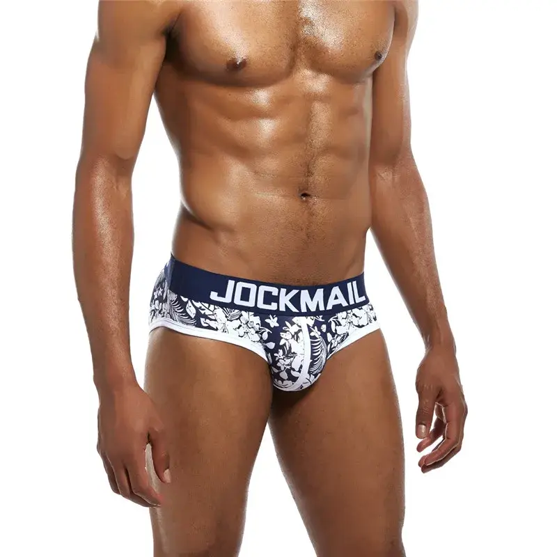 Men Underwear Briefs Cotton Printed Sexy Men Boxer Brief Slips Cueca Masculina Panties Calcinha Calzoncillos Hombre Breathable — image 1