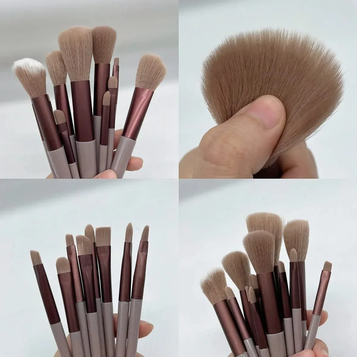 13 PCS Makeup Brushes Set Eye Shadow Foundation Women Cosmetic Brush Eyeshadow Blush Beauty Soft Make Up Tools Bag — image 5