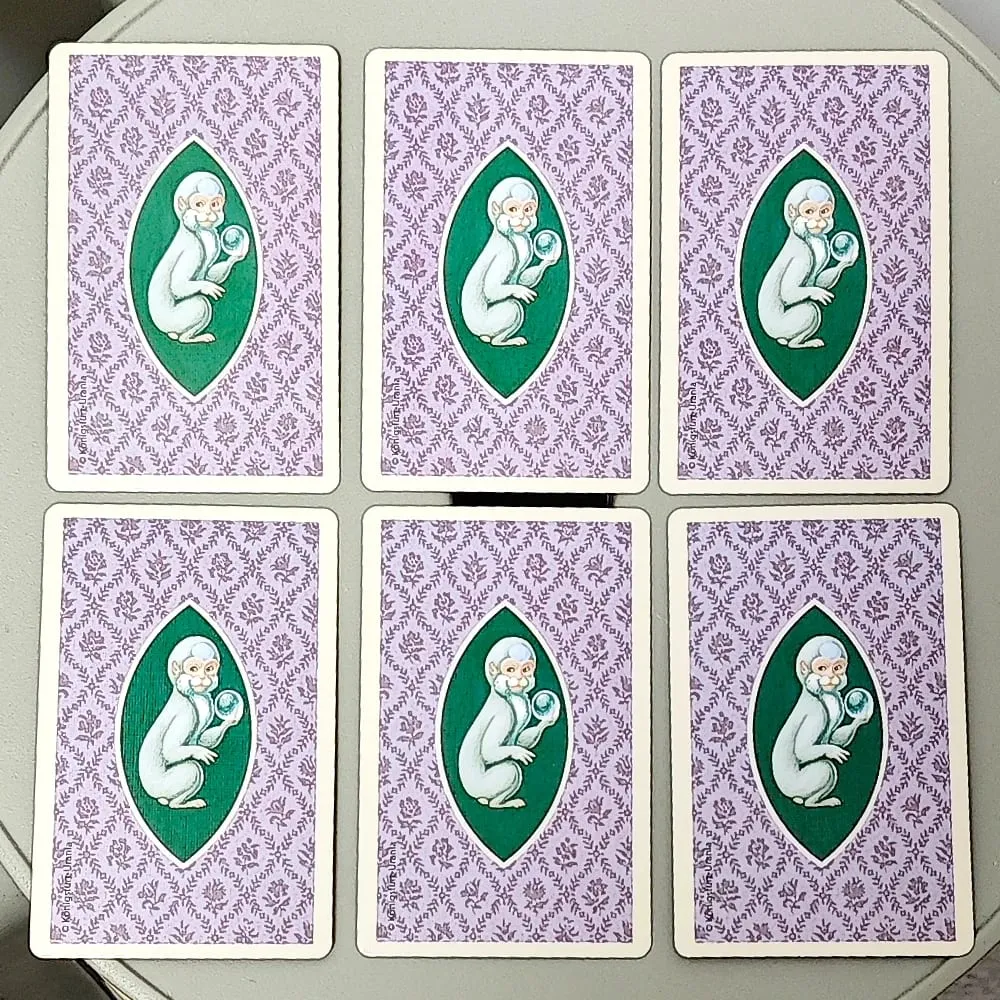 Mystisches Kipper-Deck, 9 x 6 cm, deutsches Wahrsagesystem, 36 Oracle-Karten mit Schlüsselwörtern