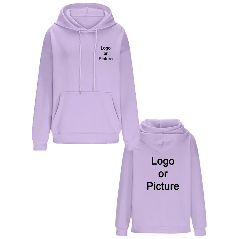Gör-det-själv-design Oversize-huvtröjor Dammode Skräddarsytt tryckt lös långärmad axel Drop Cuff Sweathsirts Pullovers Sudadera — image 10