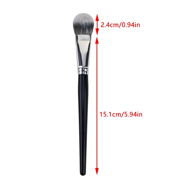 Pennello per fard inclinato Pennelli per trucco scultoreo per fard sintetico morbido Piccoli precisi per polvere Lucida per donna Strumenti cosmetici di bellezza.