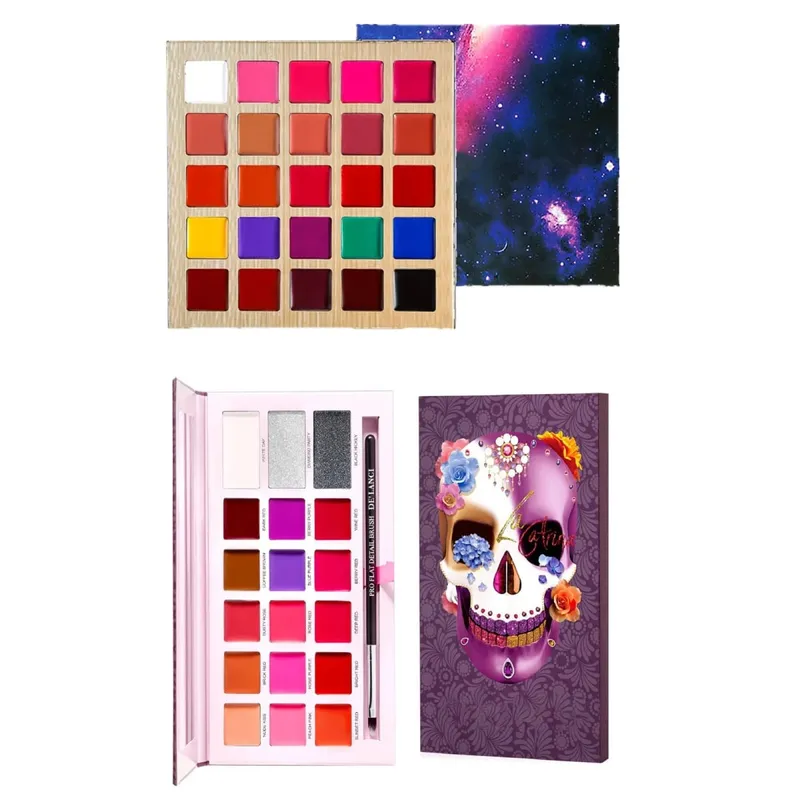 1PCS Multicolor Fard, Ombretto, Bronzer e Rossetto Palette Mutil-Use Makeup Palette per Halloween Festival Party Make Up — image 2