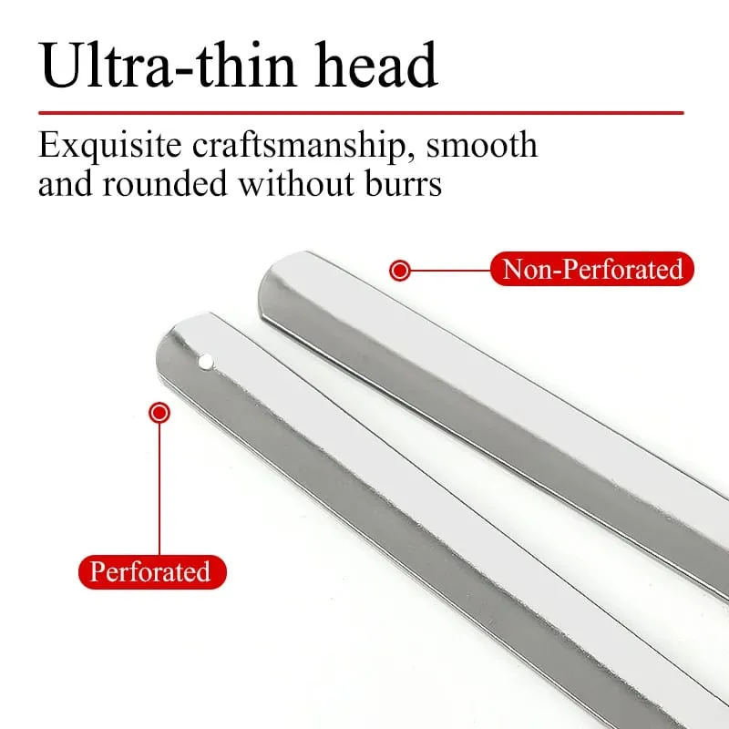 Guida per il naso Guida per protesi nasale ultrasottile perforata Dispositivo di posizionamento Strumento per chirurgia plastica estetica per naso in acciaio inossidabile — image 2