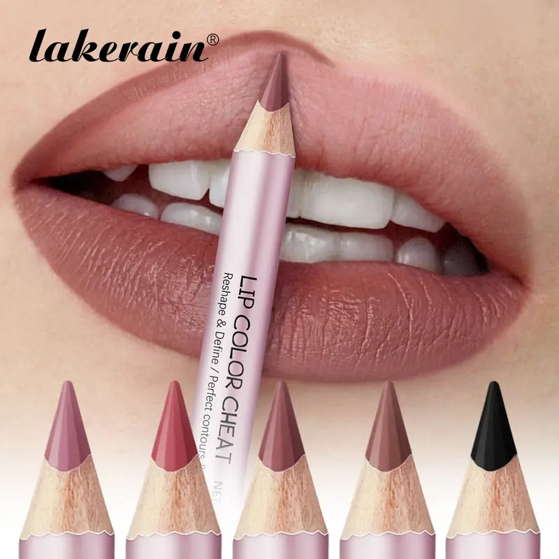 Schlanker Lipliner-Stift, nackt, matt, hohe Farbe, definiert sexy Lippen, präzise, wasserfest, langlebig, Geschenke für Freundin, Lipliner-Stift — image 2