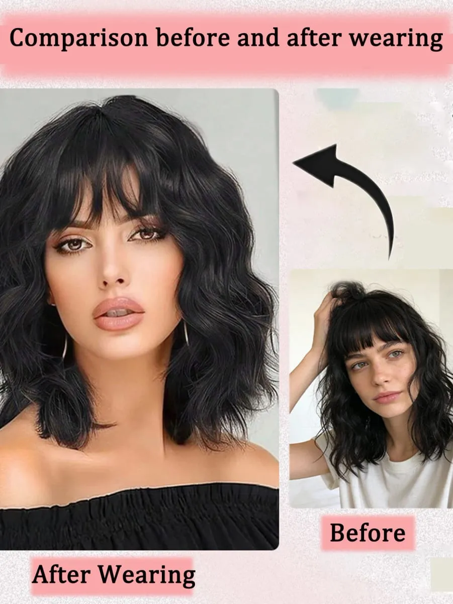 Frauen Wasserwellenverlängerungen Clip-In-Haarverlängerungen Unsichtbares synthetisches Perückenstück Geeignet für dünner werdendes Haar Erhöhen Sie das Haarvolumen — image 6