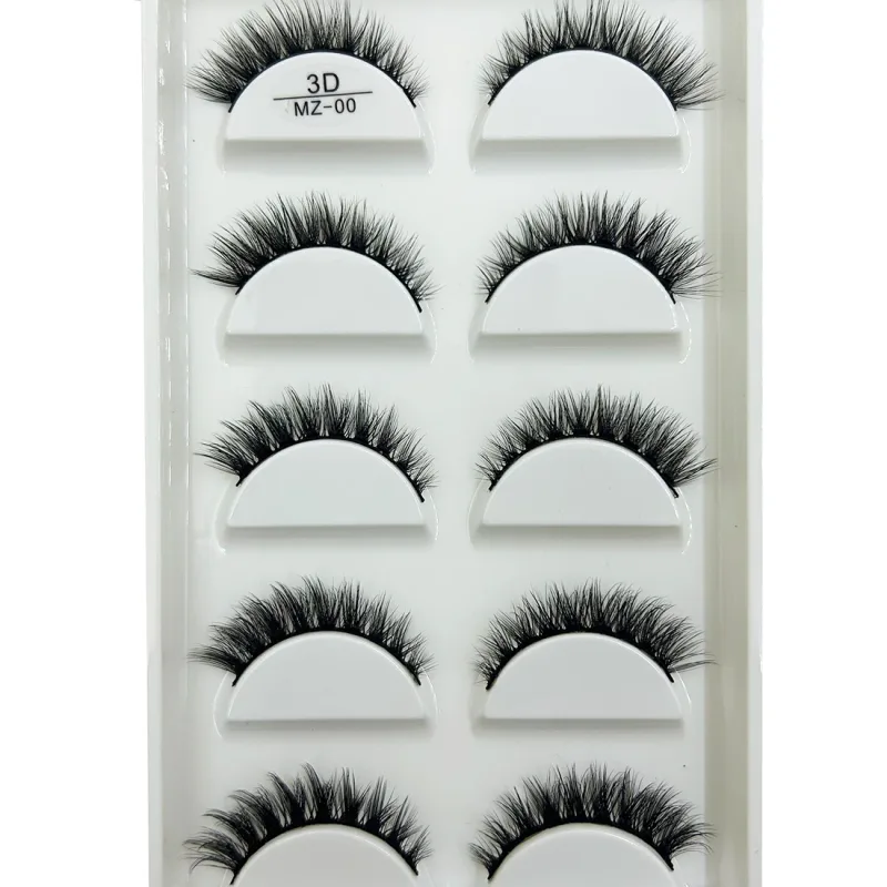 Commercio all'ingrosso 5 paia 3D visone naturale ciglia finte trucco estensione ciglia finte ciglia finte cils make up bellezza Cilios