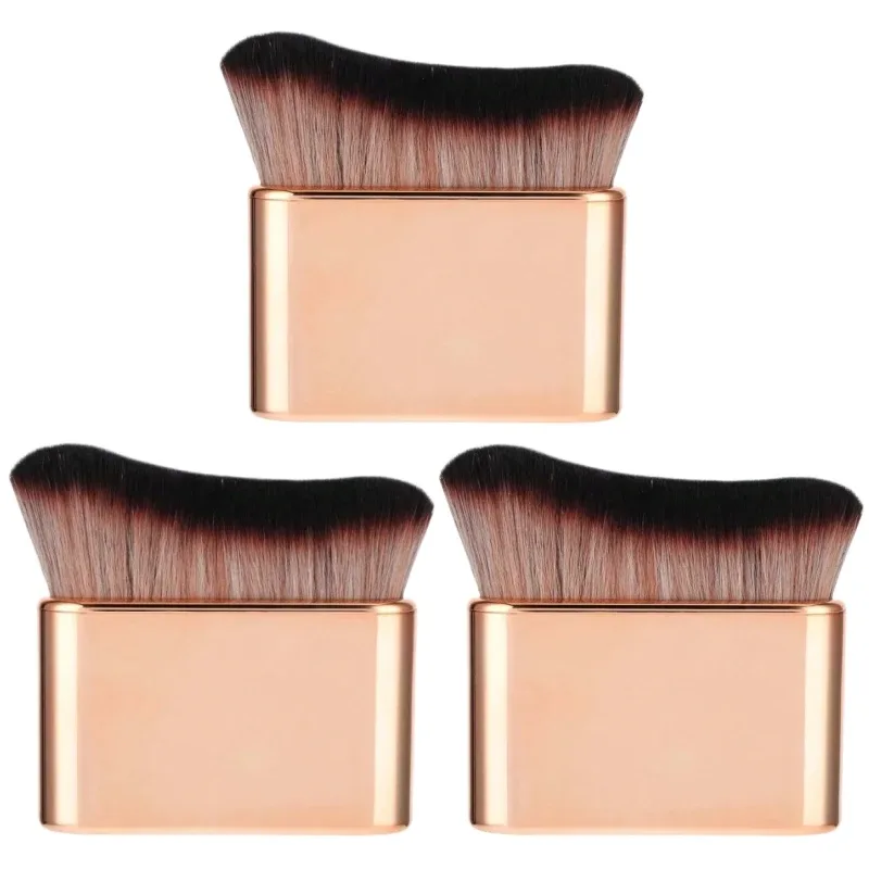 Pennello autoabbronzante per il corpo Pennelli per trucco morbidi dorati Pennello autoabbronzante portatile Strumenti per applicare la crema solare per fondotinta per collo e gambe — image 13