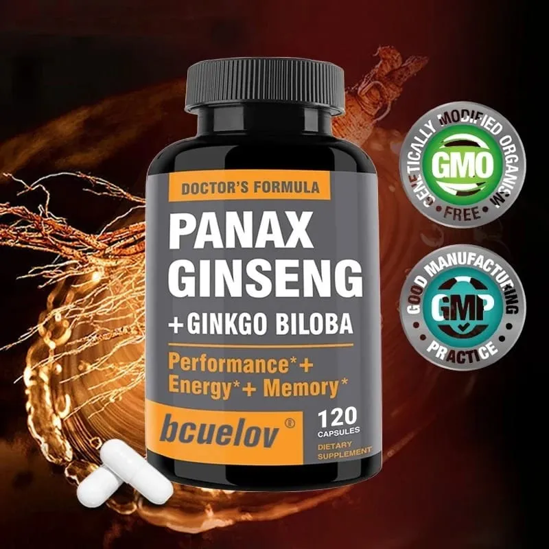 โสม + สารสกัดจากแปะก๊วย Biloba - ช่วยปรับปรุงพลังงานและความมีชีวิตชีวา ต่อต้านริ้วรอย ความจำ สมองและสุขภาพการมองเห็น — image 6