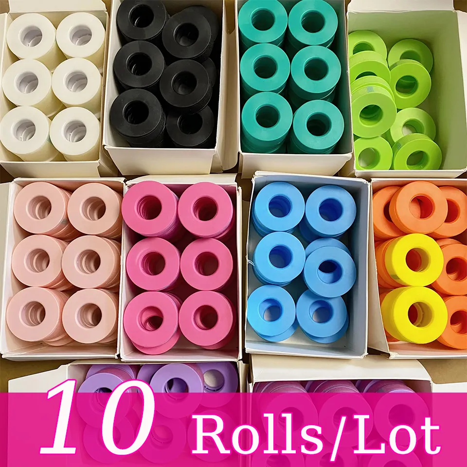 5/10 Rollen Silikon-Gel-Klebeband für Wimpernverlängerungen, nicht gewebt, atmungsaktiv, für empfindliche Haut, unter den Augen, Wimpernband, Make-up-Werkzeug-Versorgung — image 2
