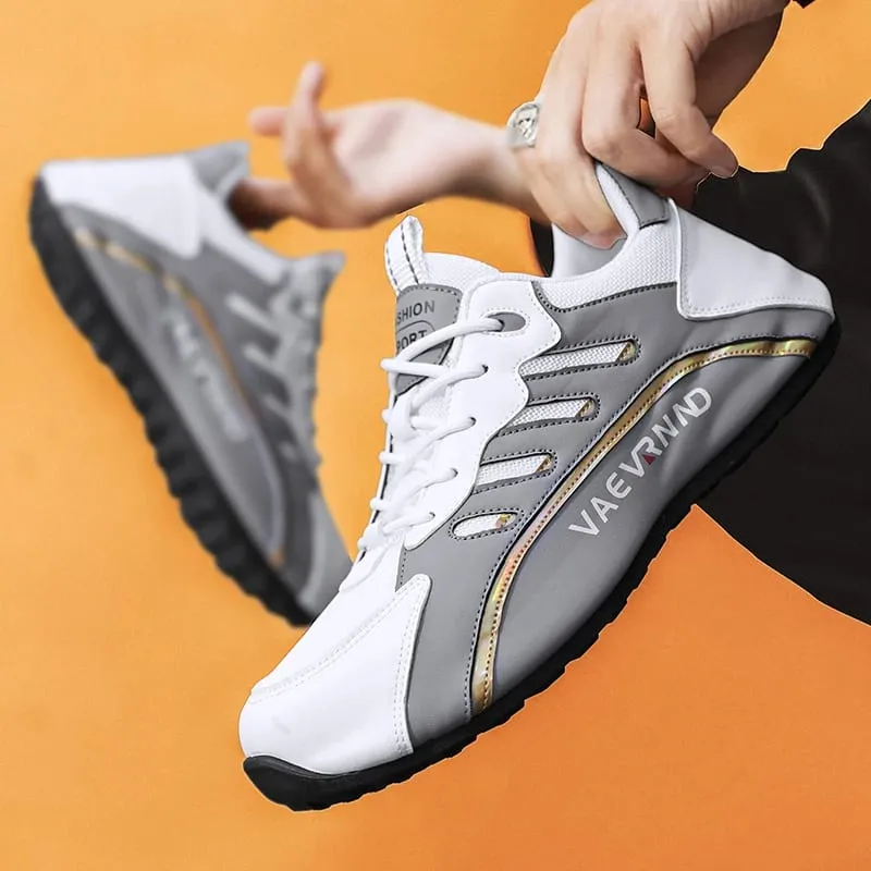 Scarpe firmate di marca da uomo morbide e comode scarpe casual da uomo con altezza crescente Tenis Masculino scarpe bianche sneakers con plateau da uomo — image 4