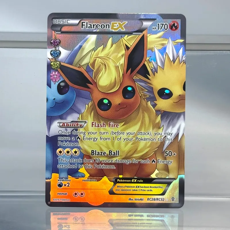Koleksi Perdagangan Permainan Holografik Kad Proksi PTCG Charmander (SV) Pikachu Flareon EX Kad Foil PKM Tunggal Venusaur EX