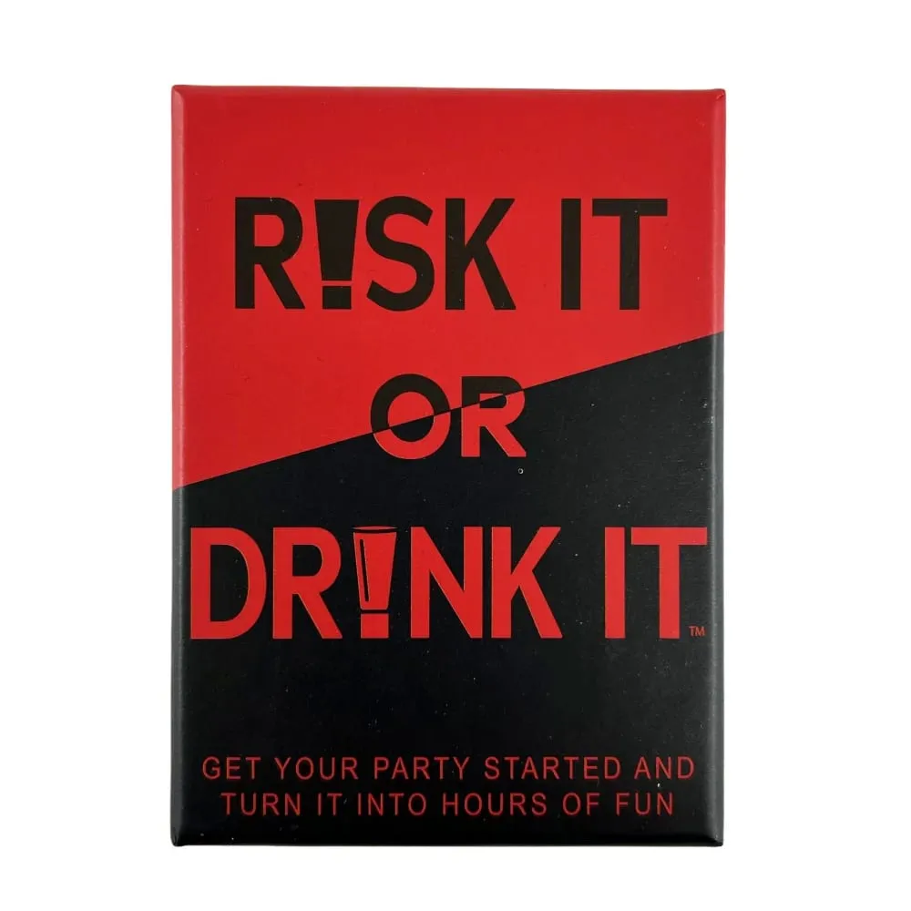 Risk It Or Drink It Fun Party Game For College Card Game Drinking Game Pregame Night Hilarious Dares Challenges Questions Adult