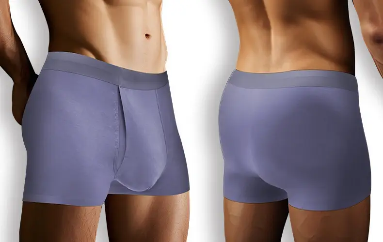Men's Breathable Underwear Front Open Hole with Adjustable Ring Sheath Boxers Foreskin Long Therapy Enhanced Man Boxers Briefs — image 3
