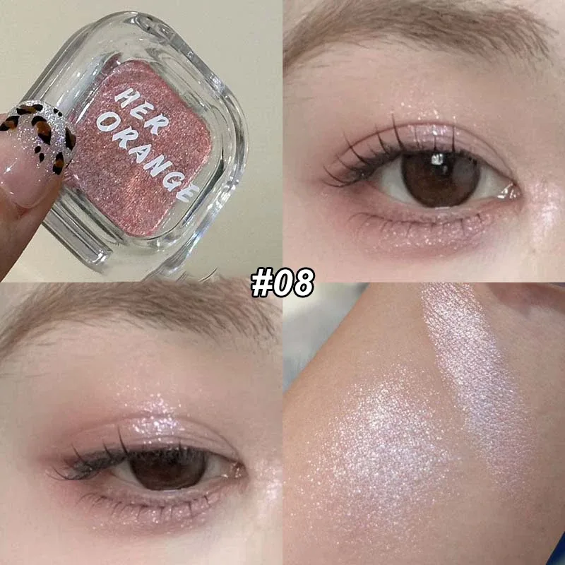Eyeliner Monochrome rouge marron, Palette de poudre de fard à paupières, chocolat soyeux mat couché, ver à soie, maquillage imperméable aegyo-sal — image 14