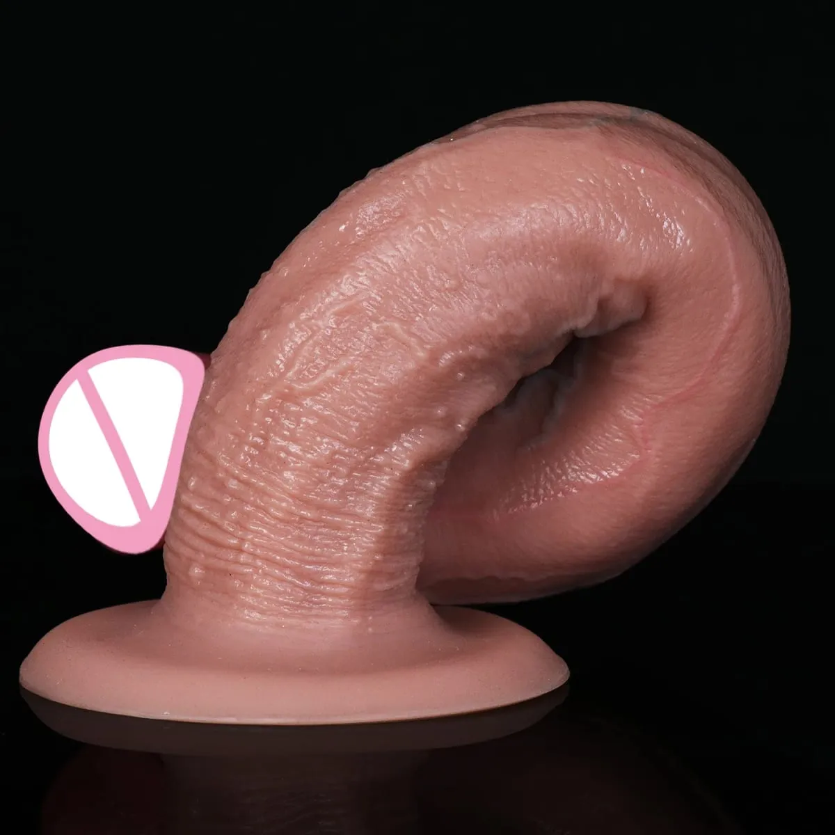 Realistico lungo e morbido butt plug dildo 3 dimensioni pene finto sensazione di pelle cazzo in silicone donna uomo masturbazione ventosa giocattoli del sesso anale — image 3