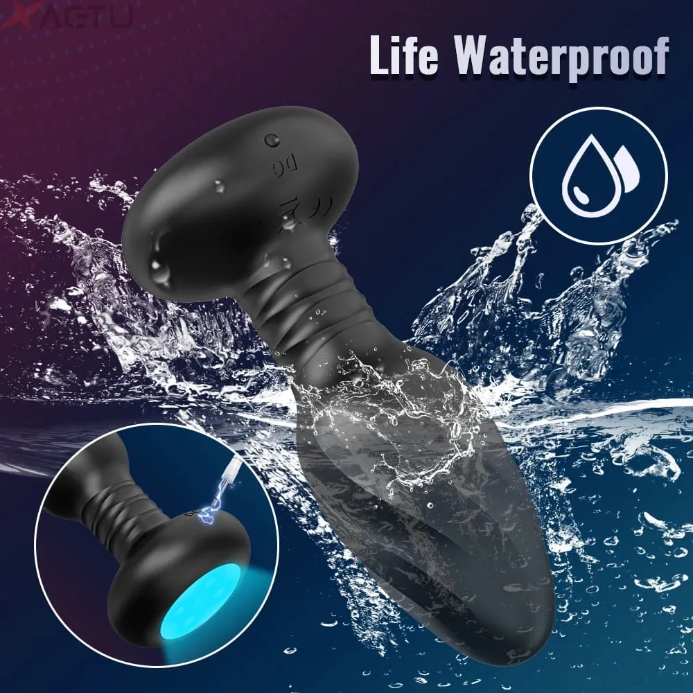 APP Kontrolü LED Rotasyon Titreşimli Butt Plug Kadınlar için Wiggle Anal Vibratör Eşcinsel Erkekler Anal Plug Etkileşim Seks Oyuncak Çiftler için — image 6