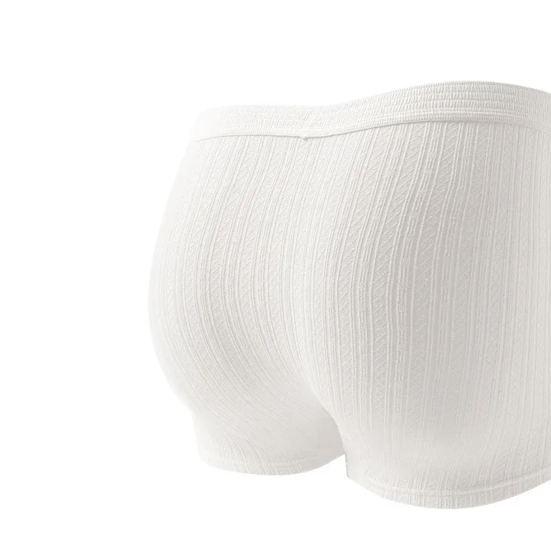 Men's Cotton White Antibacterial Briefs Four Corners Boxers — image 5
