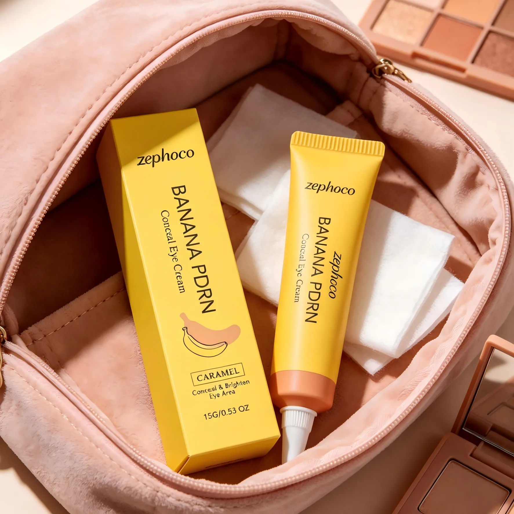 Zephoco Dark Circles Concealer Banana Pdrn deckt Hautunreinheiten ab, Augenaufheller, leichter, nicht klebender Concealer unter den Augen, Feuchtigkeitscreme — image 2