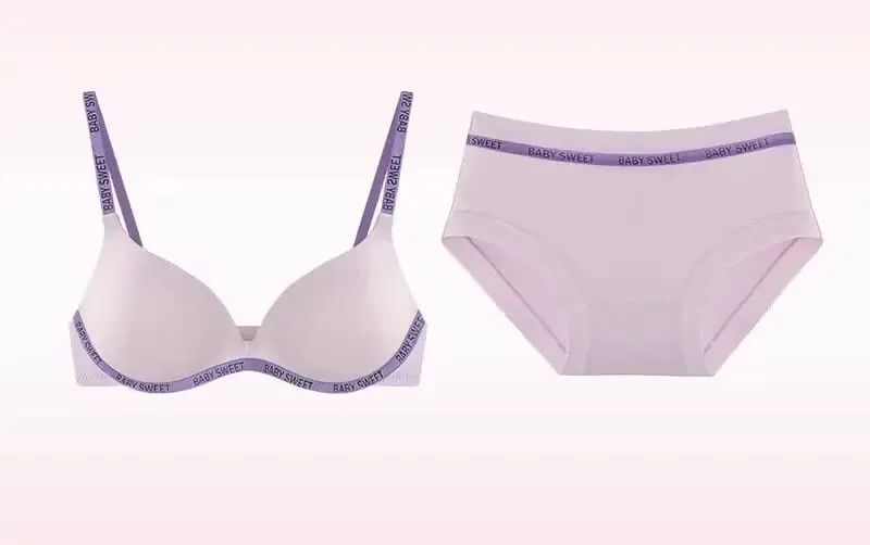 Neue Dopamin Farbe Nahtlose Drahtlose Bh Set Push-Up Sammeln Sexy Dessous Höschen Unterwäsche Für Frauen 32 ‑ 38AB bh set — image 17