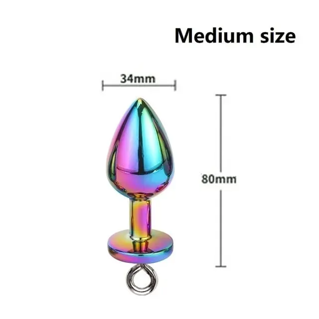 Piccole medie grandi perline anali Butt plug Morsetti per capezzoli di perle Set con catena Clip per seno in metallo Bondage Coppia schiava Gioco Giocattolo del sesso — image 31