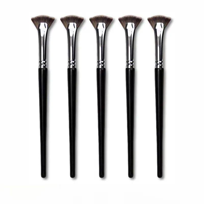 Z. 1PC brosse à cils en forme d'éventail doux sans perte pinceaux de maquillage de cils professionnels Mascara surligneur outil de tache de poudre — image 2