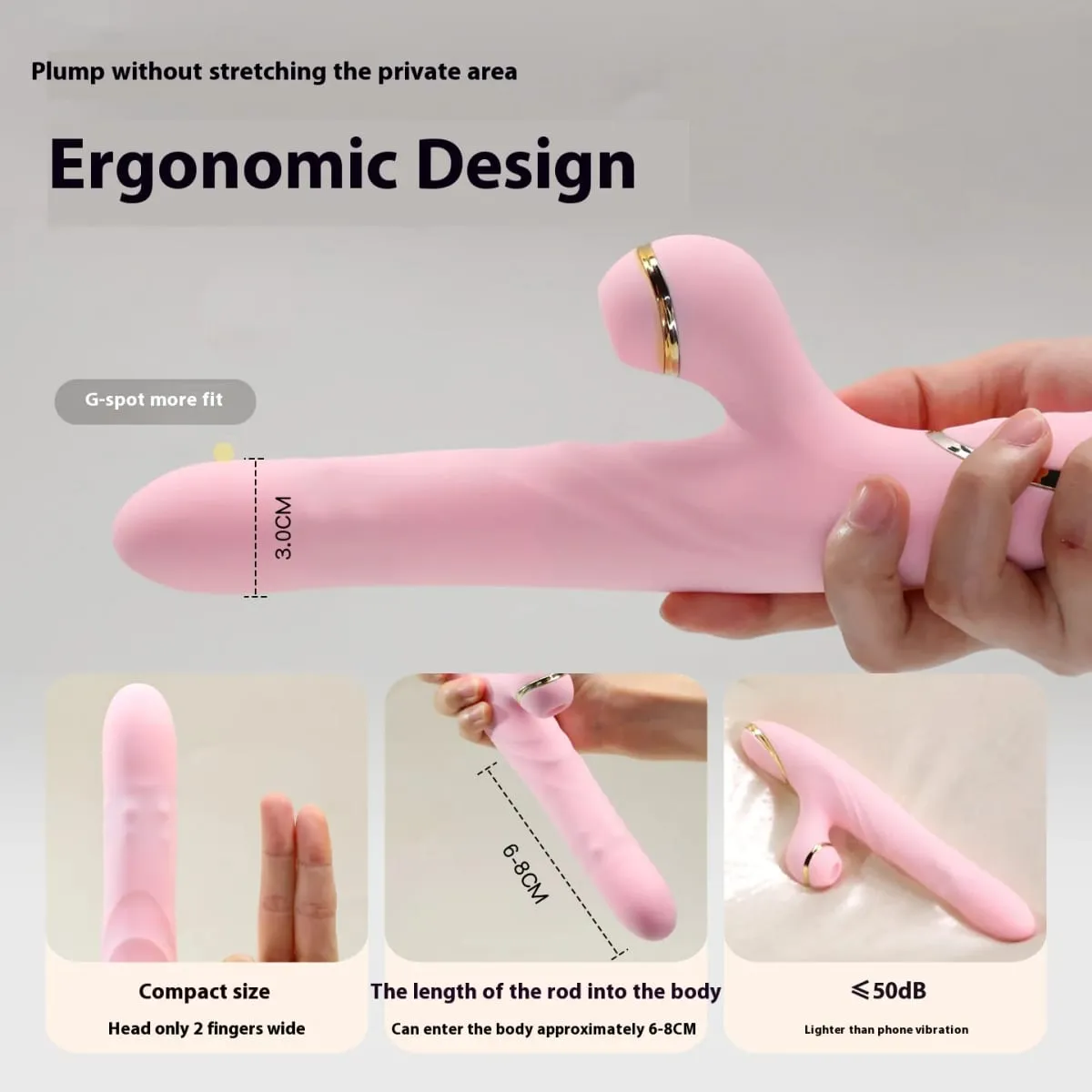 vibratore per le donne tallone telescopica pistola di spinta succhiare il clitoride vibratore ricarica usb giocattolo adulto del sesso dildo stimolatore del punto g vibra — image 6