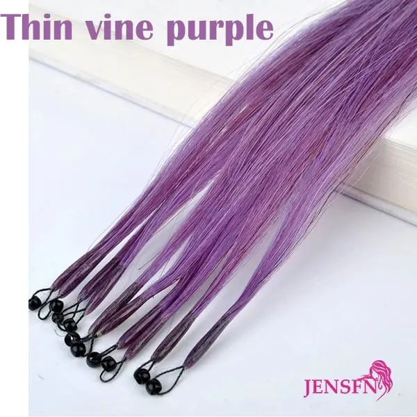 8D Natural Hair Extensions Human Hair 10pcs 0.5g/s Micro Ring 18Inch Micro Link Hair Loop Extension For Women variety of color — image 24