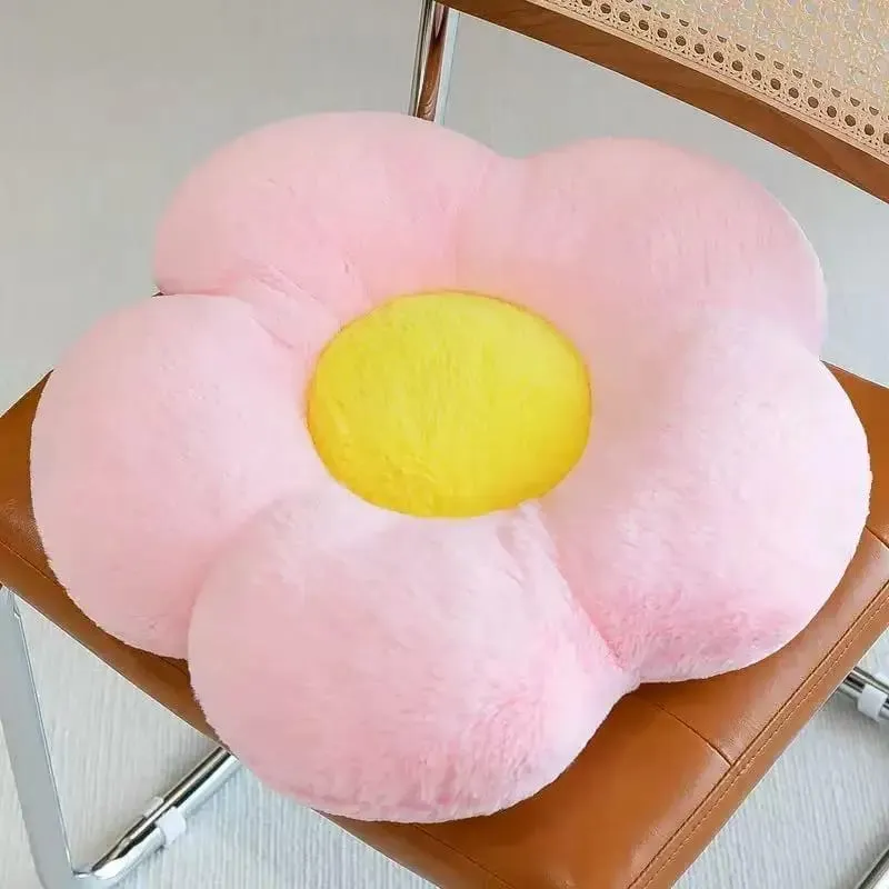 일반 꽃 모양의 플러시 좌석 쿠션 부드러운 메모리 코튼 라운드 베개 의자 침실 창 소파 홈 장식 — image 12