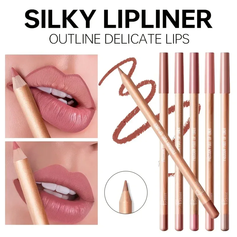 Matte Lip Liner Pencil Nude Long-Lasting Waterproof Smudge-Proof Precise Outline Smooth Creamy Formula — image 3