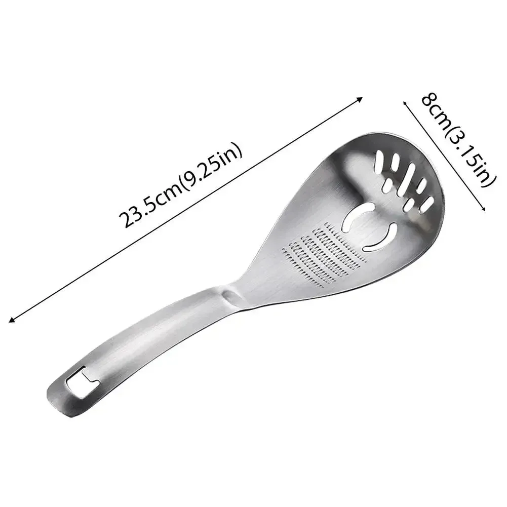 Râpe à ail et gingembre en acier inoxydable, cuillère à broyer multifonctionnelle, séparateur de soupe aux œufs, ustensiles de cuisine — image 7