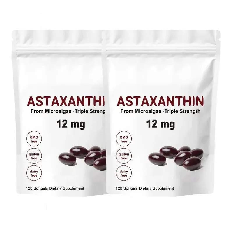 Astaxantina 12mg Integratori antiossidanti di astaxantina premium | Supporta la circolazione interna delle articolazioni oculari e la salute della pelle | Abbronzatura — image 8