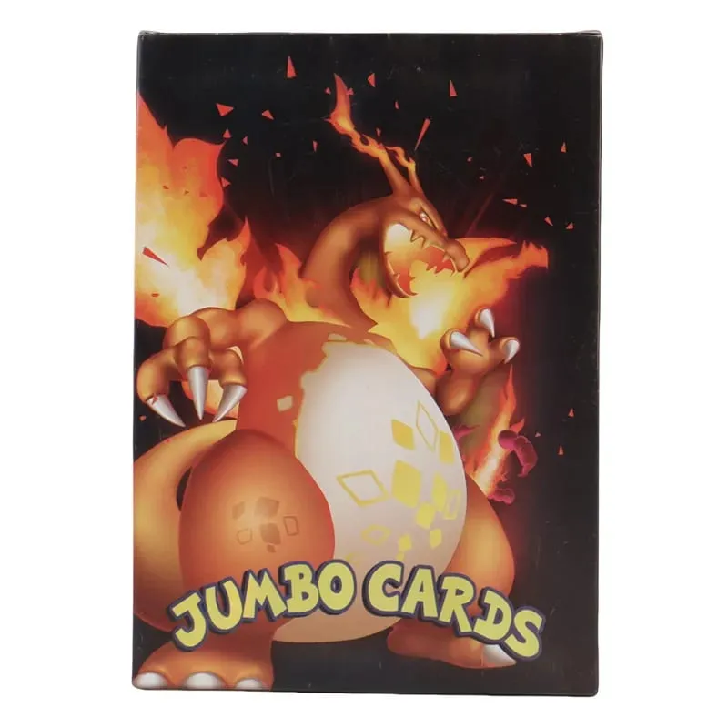 30Pcs Oversized Pokemon Cards Jumbo Letters Cards MEGA Vmax Vstar GX Arceus Pikachu Charizard Super Shiny Rare Card Birthday Gif