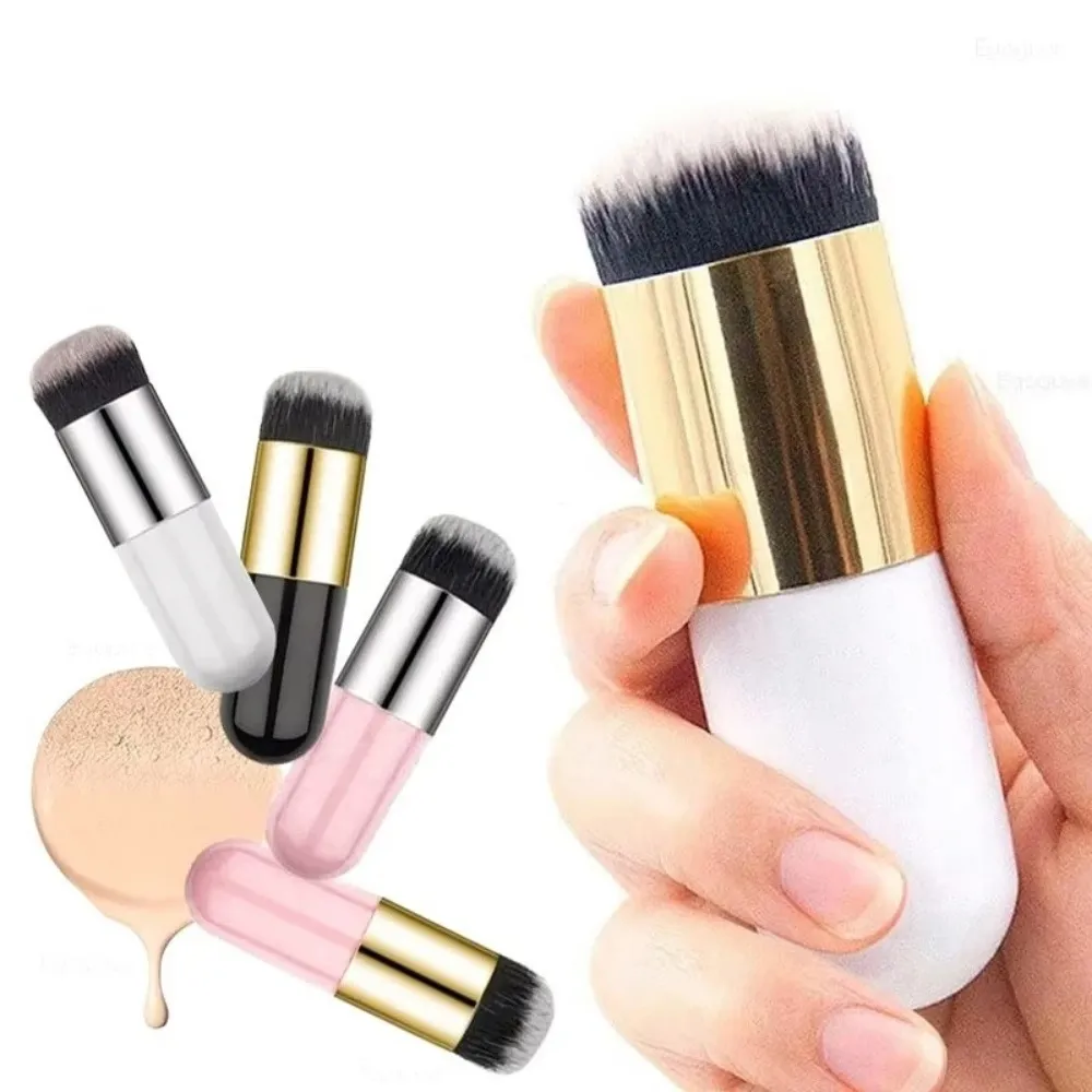 Cọ trang điểm dạng kem phẳng chuyên nghiệp Mặt má đường viền Blusher Cọ nền không dấu vết Ứng dụng hoàn hảo Dụng cụ trang điểm — image 2