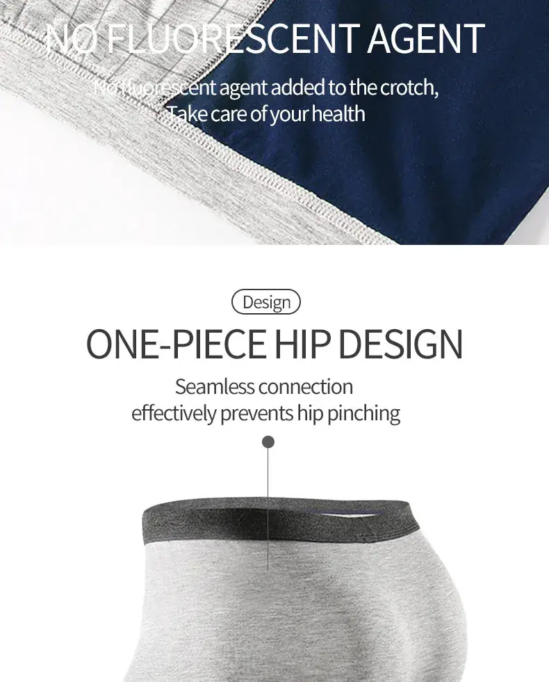 MiiOW 3pcs 40S Modal Men Boxers Underwear Breathable Mesh Men's Panties Boxershorts 3A Graphene Antibacterial Man Underpants 3256806622346870 — image 9
