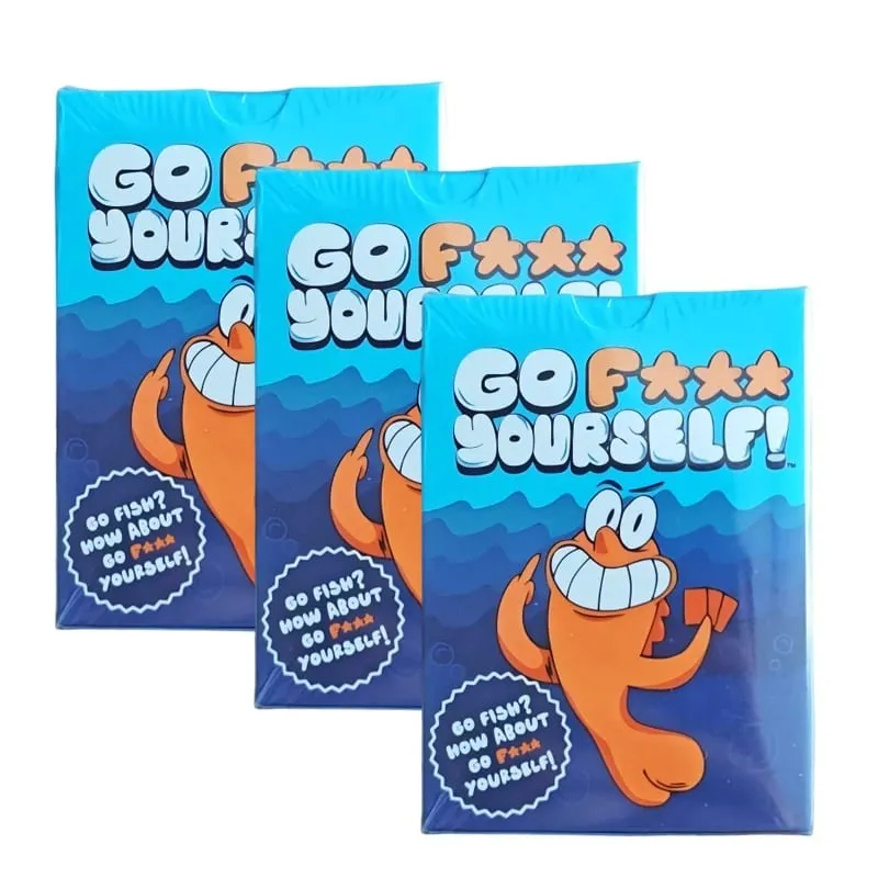 Go Fish Card Game Yourself Fun Gag Gift Permainan Papan Kelakar dengan Permainan Pesta Interaksi Keluarga Malam Twist untuk 2+ Pemain — image 9
