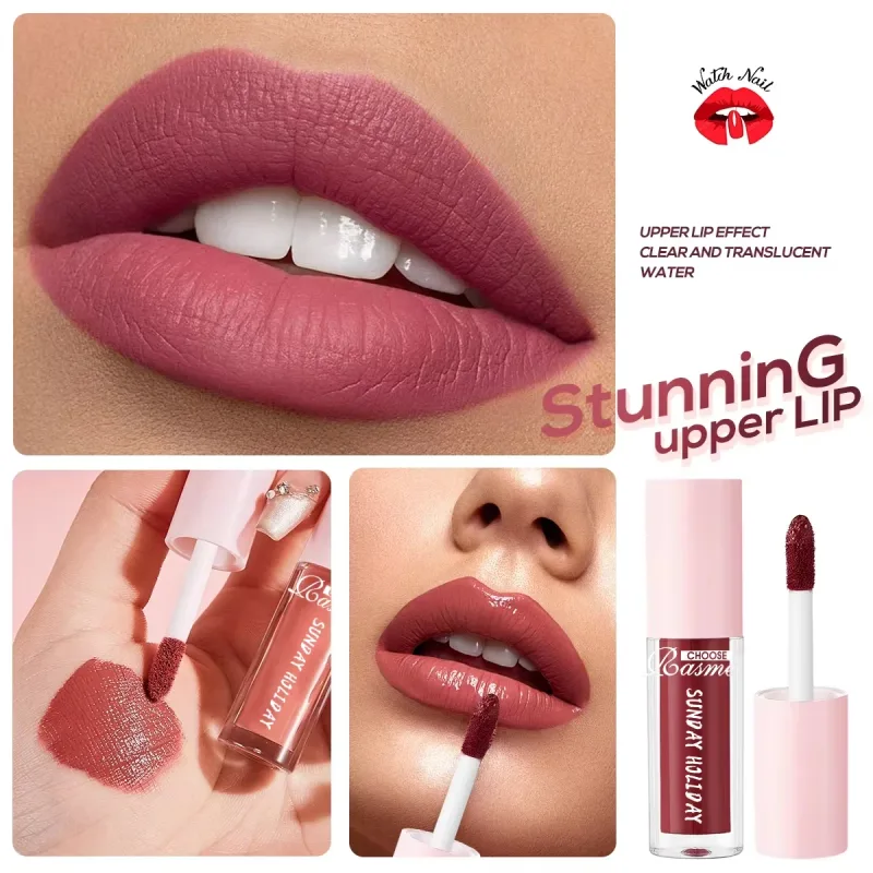 10 ชิ้น/เซ็ตวันหยุดวันอาทิตย์ Lip GLOSS Kit Matte Liquid ลิปสติก Long Lasting Waterproof Lip Tint เครื่องสำอางค์ขายส่งแต่งหน้า — image 4