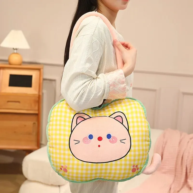 Apple หมอนตุ๊กตาแมวตุ๊กตาหมอน Kawaii โซฟานุ่มเบาะเครื่องปรับอากาศผ้าห่มโยนหมอนน่ารักของขวัญวันเกิด — image 4