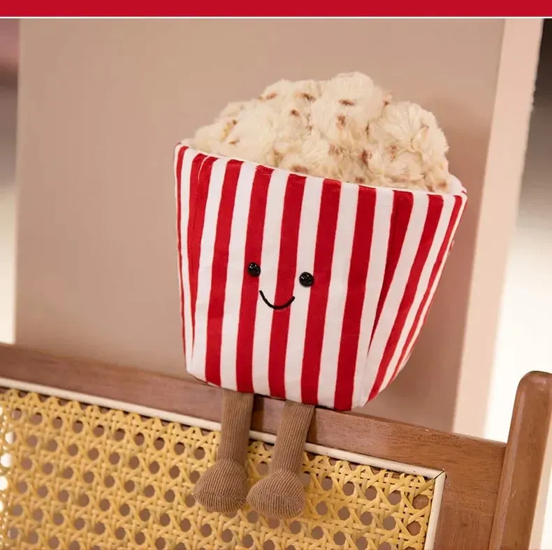 Poupée de pop-corn amusante, Simulation mignonne, jouet en peluche, cadeau pour enfants, poupée douce et mignonne — image 10