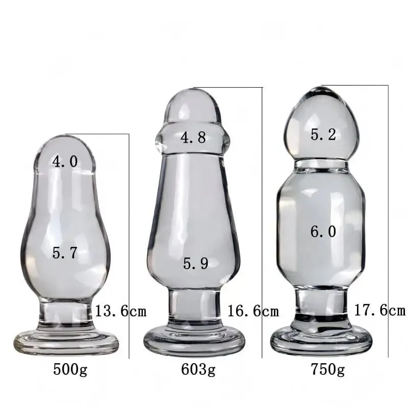 Gode en verre de grand diamètre, masturbateur féminin, Stimulation de la Prostate masculine, prise d'expansion anale, jouet sexuel pour adulte pour un plaisir accru — image 6